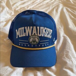 New Blue Milwaukee Bucks Retro Basketball Cap